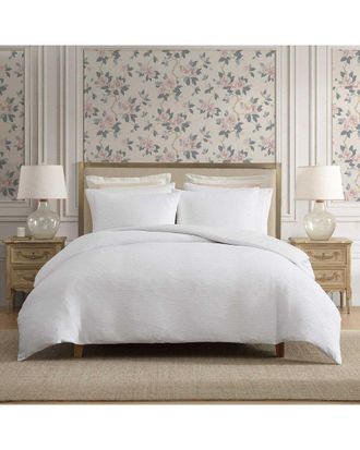 Laura Ashley Crinkle Woven Gauze Duvet Set