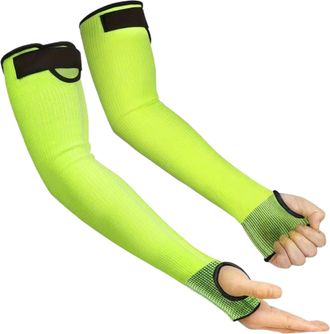 Generic Arm Protection Sleeves - Thin Skin Guard Safety Arm | Breathable Cut Resistant Protectors, Protects Forearms From During The M, Fluorescent Yellow, Co