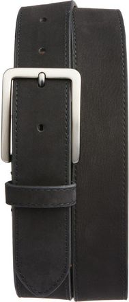 Nordstrom Richard Nubuck Leather Belt in Black at Nordstrom, Size 34