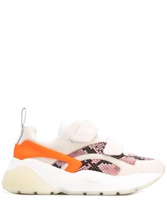 Stella McCartney Eclypse sneakers met klittenband - Roze