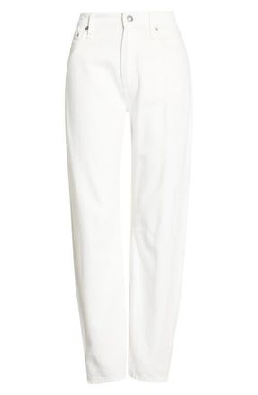 Rag & Bone Stevie High Waist Slim Tapered Jeans in White at Nordstrom, Size 26