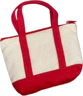 Generic Mini Canvas, Christmas Compartment Tote, Grocery Shopping Bag, Daily Travel Accessory, Beach School Carry, Office Gym Organizer, Lightweight Reusable 