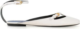 Lanvin Ballerina - Dames - Ballerinas - Beige - 37 EU - Leer - Schoenen