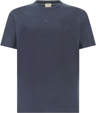 Paul & Shark Aqua Touch Cotton T-shirt - Heren - T-shirts - Blauw - L - Katoen - Tops