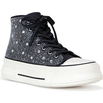 Azalea Wang Relish Platform Sneaker in Black at Nordstrom Rack, Size 10