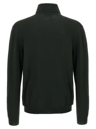 Zanone Wool Turtleneck Sweater - Green
