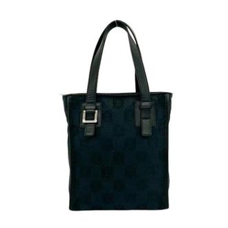 Loewe Pre-owned Canvas Tote Bag - Dames - Vintage Shopper - Zwart - ONE Size - Leer - Vintage