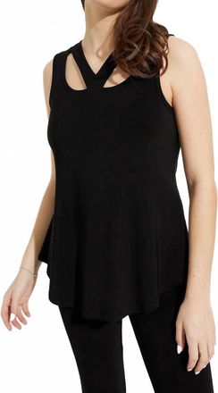 Joseph Ribkoff Silky Knit Sleeveless Tunic In Black