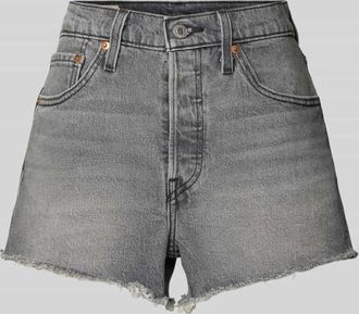 Levi's Jeansshorts im Used-Look Modell 501 ORIGINAL SHORT in Anthrazit, Größe 25