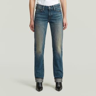 G-Star G-STAR Lennoxx Slim Straight Jeans - Donkerblauw - Dames