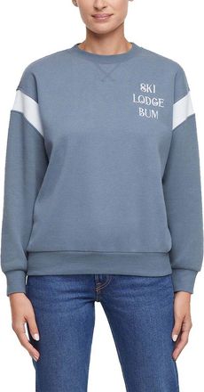 Wildfox Lodge Bum V Charlie Oversized Fit Sweatshirt