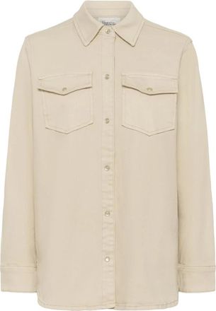 MY ESSENTIAL WARDROBE Shirts - Dames - Overhemden - Beige - L - Overhemden