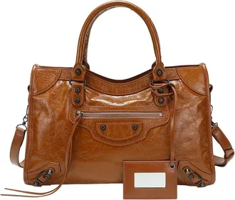 Tiffany & Fred Distressed Leather Satchel