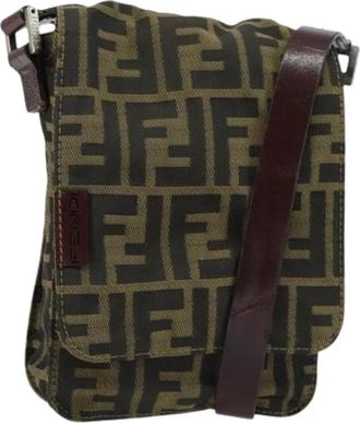 Fendi Pre-owned Canvas Cross Body Bag - Dames - Vintage Schoudertas - Bruin - ONE Size - Vintage