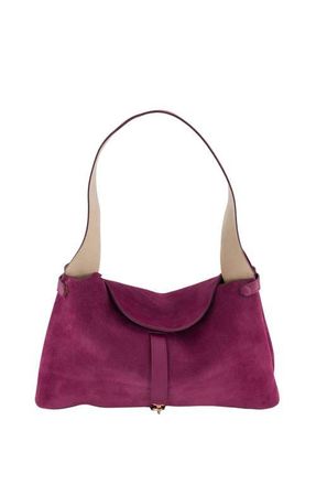 Ree Projects Florencia Suede Shoulder Bag in Cardinal at Nordstrom