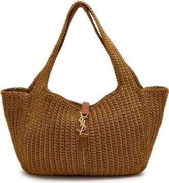 Saint Laurent Le 5 &agrave; 7 Bea Cord Tote - Beige - One Size