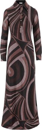 Pucci Stretch Lurex Jurk met Iride Print - Dames - Shirt Kleedjes - Veelkleurig - L - Polyester - Kleedjes