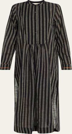 Ulla Johnson Brita Striped Cotton Tunic Coverup