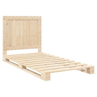 Berkfield Home Beautiful Bed Frame without Mattress with Headboard 100x200 cm So in Light Oak