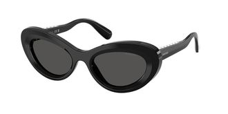 Swarovski SK6061U 100187 Womens Sunglasses Black Size 51