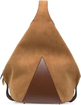 Stella McCartney Handtas met handvat - Dames - Handtassen - Bruin - ONE Size - Su&egrave;de - Tassen
