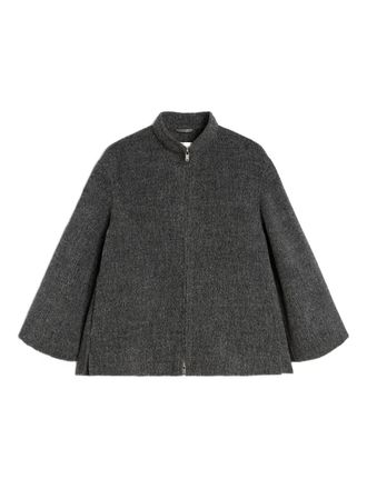 Jil Sander Fleece jack met opstaande kraag - Grijs