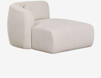 Sklum M&oacute;dulo Chaise Longue Izquierdo Para Sof&aacute; Modular En Chenilla Coquette Sklum