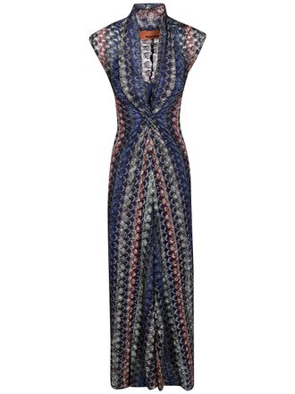 Missoni Dress Long Ds26wg2h. Br015p Smspv Multi Dark Version
