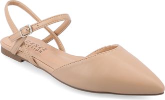 Journee Collection Womens SuperNatural Shades Wide Width Martine Flats