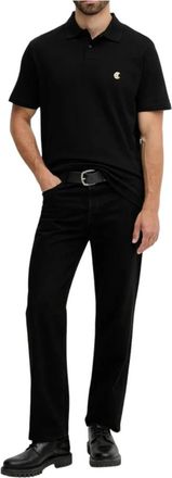 Roberto Cavalli Polo Shirt - Heren - Polos - Zwart - L - Katoen - Tops
