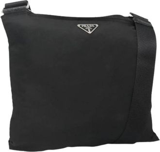 Prada Pre-owned Nylon prada-bags - Dames - Vintage Schoudertas - Zwart - ONE Size - Nylon - Vintage