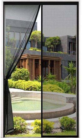 No Brand Mosquitera Magn&eacute;tica Apta Para Puertas - 80 X 210 Cm - Tama&ntilde;o De La Malla - Cierre Autom&aacute;tico - Tira Adhesiva Extendida