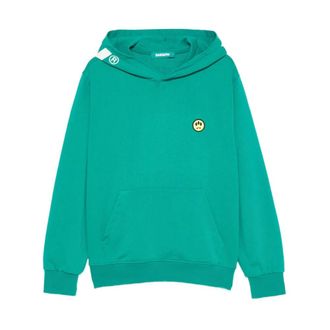 Barrow Hoodies, male, Green, Size: XL Green Hoodie with Logo Print