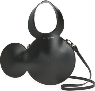 Coperni x Disney Baby Mickey Leather Crossbody Tote in Black at Nordstrom