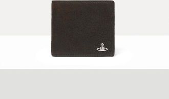 Vivienne Westwood Billfold Wallet Leather Dark-brown One Size Men