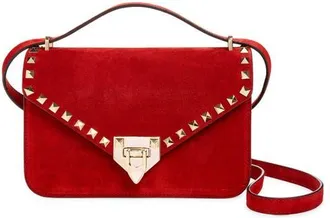 Valentino Garavani Small Rockstud Shoulder Bag in Red at Nordstrom