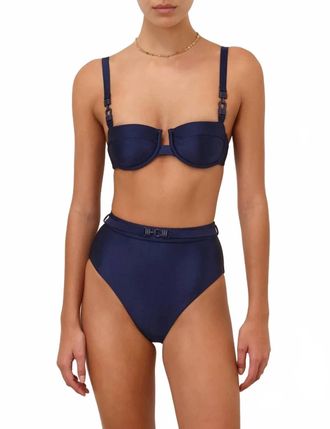 Zimmermann Womens Everly Trim Bikini Bottom In Navy