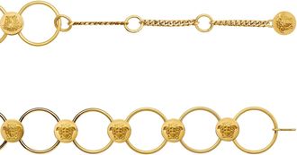 Versace Womens Gold Brass Belt