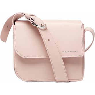Want Les Essentiels Arch Smooth Leather Crossbody Bag in Blush at Nordstrom