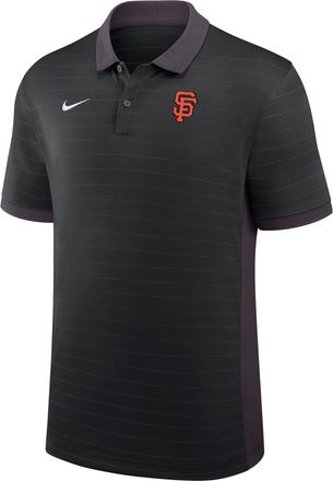 Nike San Francisco Giants Authentic Collection Striped Victory Nike Mens Dri-FIT MLB Polo in Black | 03BG0GJ6GIA-P81