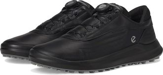 Ecco Core BOA Waterproof Golf Shoe Mens Golf Shoes Black : EU 41 (US Mens 7-7.5) D - Medium, Leather