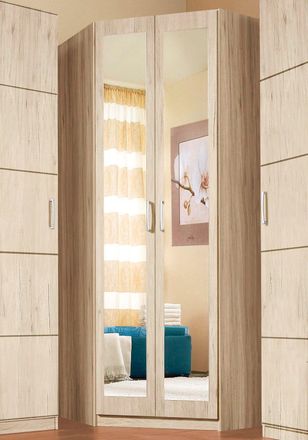 Priess Eckkleiderschrank »Bilbao« mit 3 verschiedenen Fronten