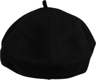 Dolce & Gabbana HAT10093 Wool and Cashmere Blend Beret - Black