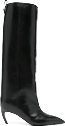 The Attico Lea Hak 65 mm Laarzen - Dames - Laarzen met Hak - Zwart - 37 EU - Leer - Schoenen