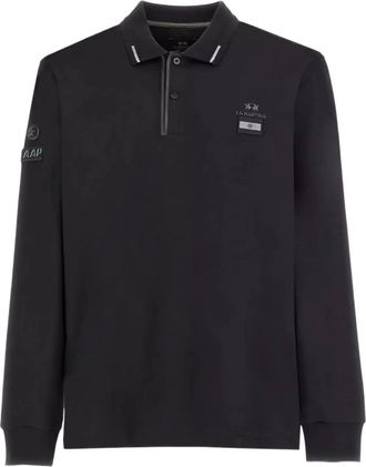 La Martina Polo Booker a maniche lunghe - Nero