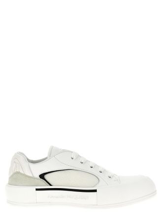 Alexander McQueen BlackWhite Neoprene Canvas Sneakers