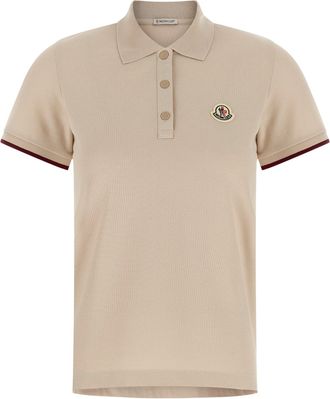 Moncler poloshirt met logopatch