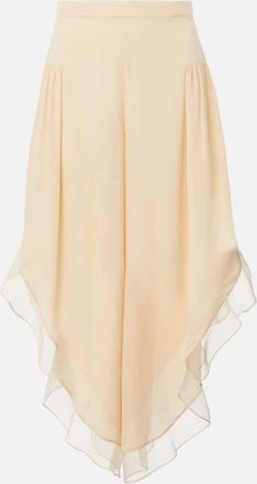 Valentino Pantaloni a gamba larga in georgette