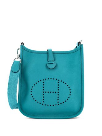 Herm&egrave;s Evelyne Bag Gen III Epsom TPM crossbody bag - Blue