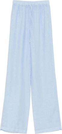 120% Lino Pantaloni in lino - Blu